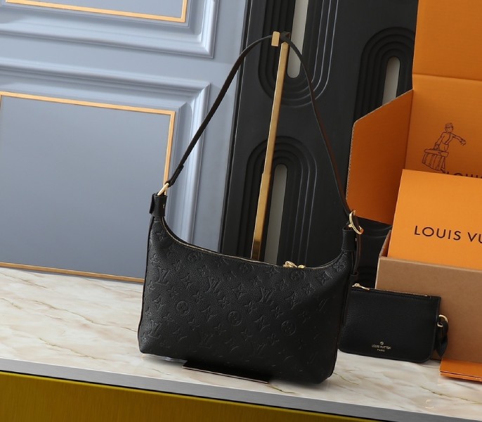 Replica Louis Vuitton Monogram Empreinte Sac Sport In Black M46610 - Image 2