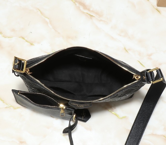 Replica Louis Vuitton Monogram Empreinte Sac Sport In Black M46610 - Image 5