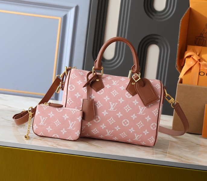 Replica Louis Vuitton Speedy P9 Bandouliere 25 In Sakura Pink