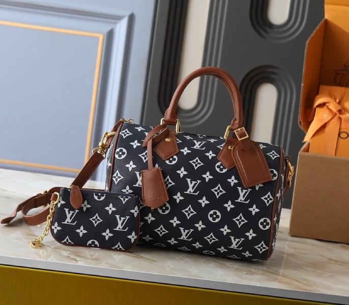 Replica Louis Vuitton Speedy P9 Bandouliere 25 In Indigo Blue