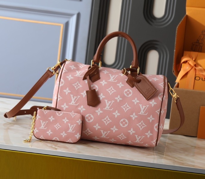 Replica Louis Vuitton Speedy P9 Bandouliere 30 In Sakura Pink