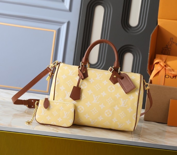 Replica Louis Vuitton Speedy P9 Bandouliere 30 In Yuzu Yellow M15242