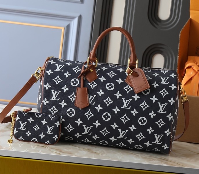 Replica Louis Vuitton Speedy P9 Bandouliere 40 In Indigo Blue