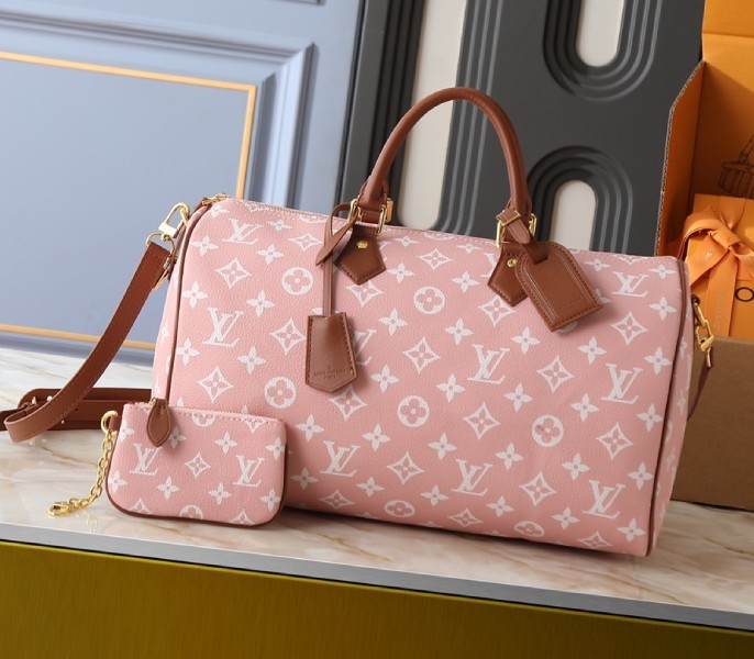 Replica Louis Vuitton Speedy P9 Bandouliere 40 Bag In Sakura Pink