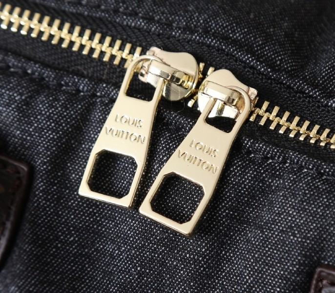 Replica Louis Vuitton LV Ski Speedy Bandouliere 25 Nylon In Black Jeans M26956 - Image 8