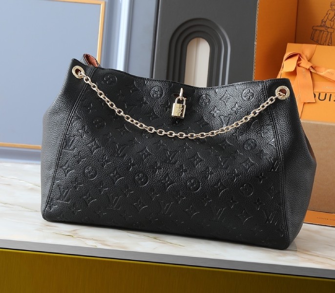 Replica Louis Vuitton LV Monogram Empreinte Anytime MM In Black M14324