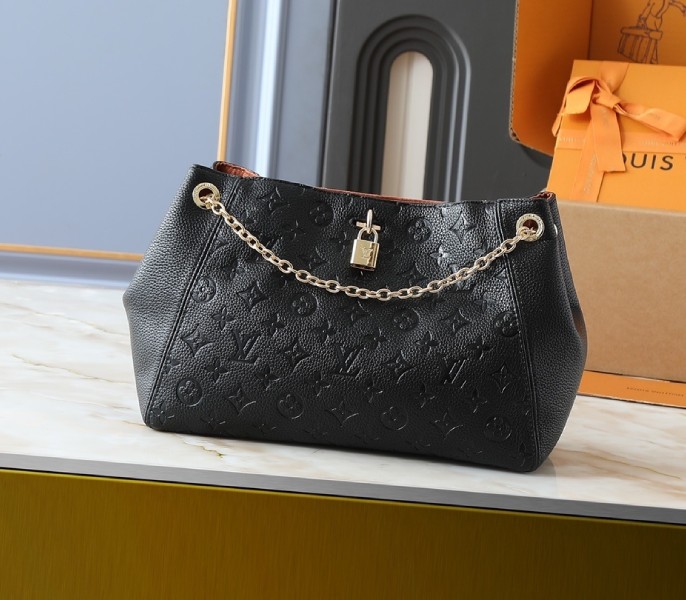 Replica Louis Vuitton Monogram Empreinte Anytime PM In Black M14414