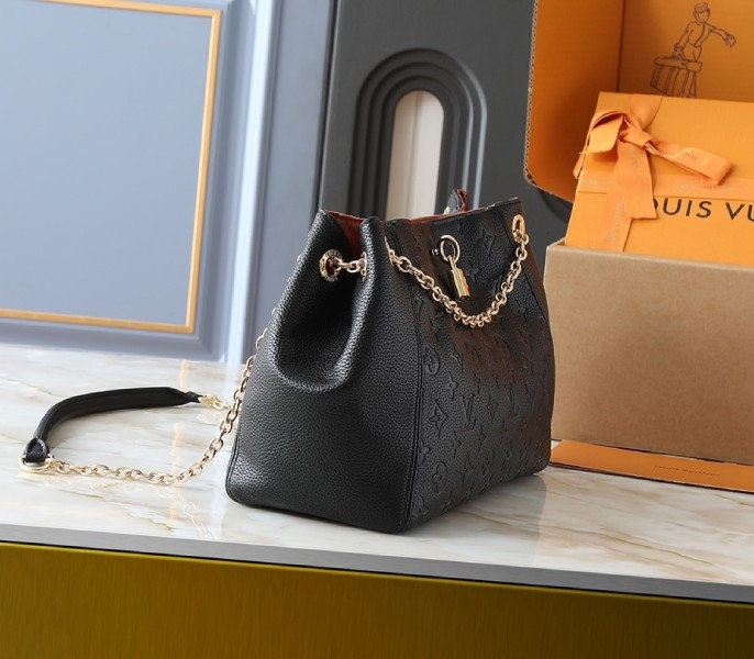 Replica Louis Vuitton Monogram Empreinte Anytime PM In Black M14414 - Image 3