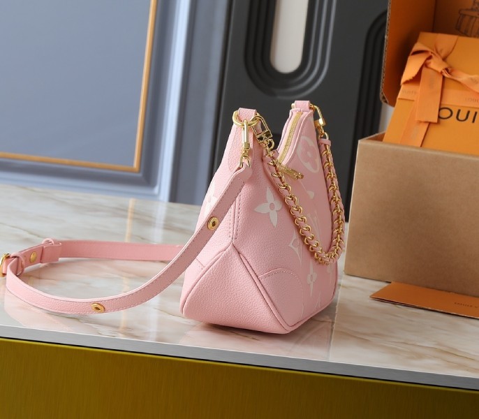 Replica Louis Vuitton Bicolor Monogram Empreinte Boulogne PM In Pink And Cream - Image 2