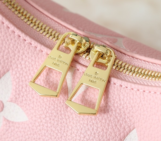 Replica Louis Vuitton Bicolor Monogram Empreinte Boulogne PM In Pink And Cream - Image 7