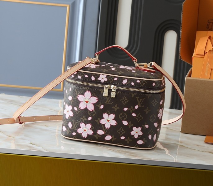 Replica Louis Vuitton LV X TM Monogram Canvas Nice BB With Sakura