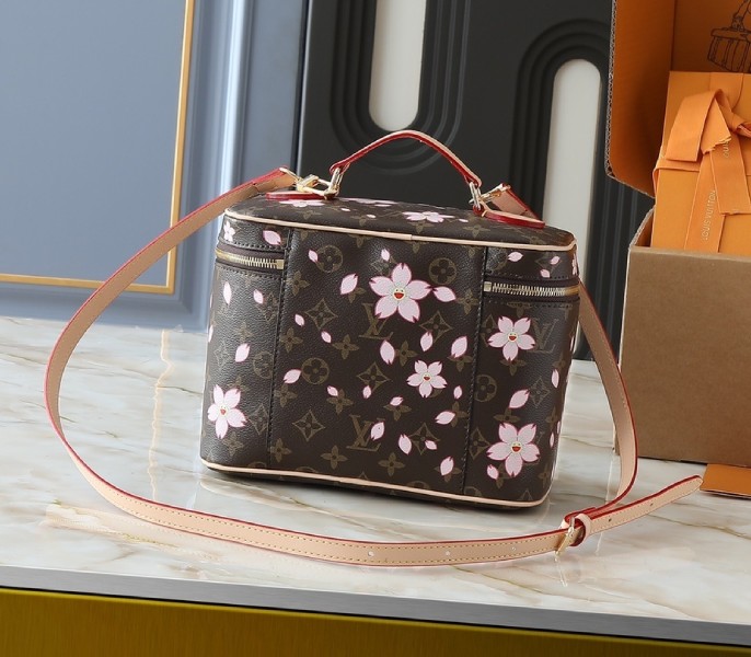 Replica Louis Vuitton LV X TM Monogram Canvas Nice BB With Sakura - Image 3