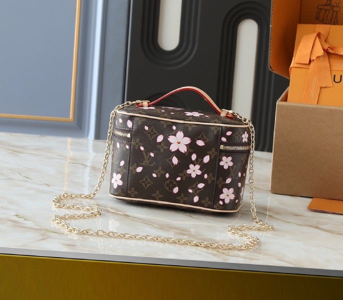 Replica Louis Vuitton LV X TM Monogram Canvas Nice Mini With Sakura - Image 3