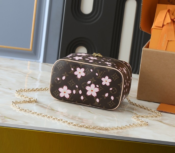 Replica Louis Vuitton LV X TM Monogram Canvas Nice Mini With Sakura - Image 4