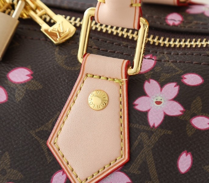 Replica Louis Vuitton LV X TM Monogram Canvas Speedy Bandouliere 25 With Sakura M14174 - Image 8