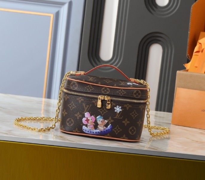 Replica Louis Vuitton Monogram Canvas Nice Mini In Pink With Vivienne M26647