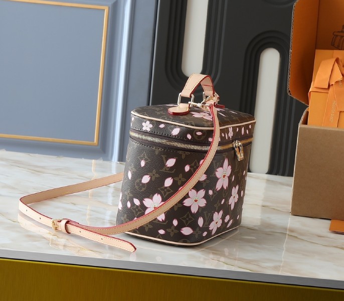 Replica Louis Vuitton LV X TM Monogram Canvas Nice BB With Sakura - Image 2