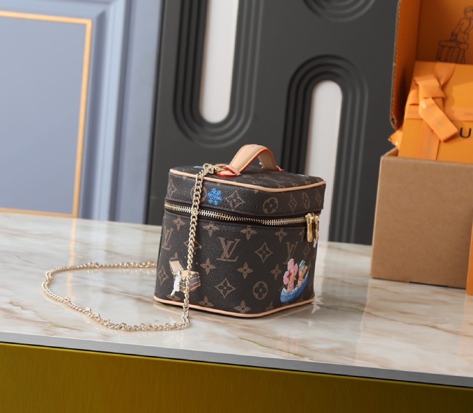 Replica Louis Vuitton Monogram Canvas Nice Mini With Vivienne - Image 2