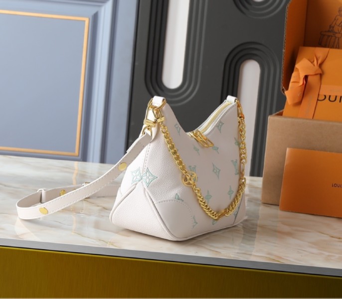 Replica Louis Vuitton Bicolor Monogram Empreinte Boulogne PM In Milky White And Green M27571 - Image 3