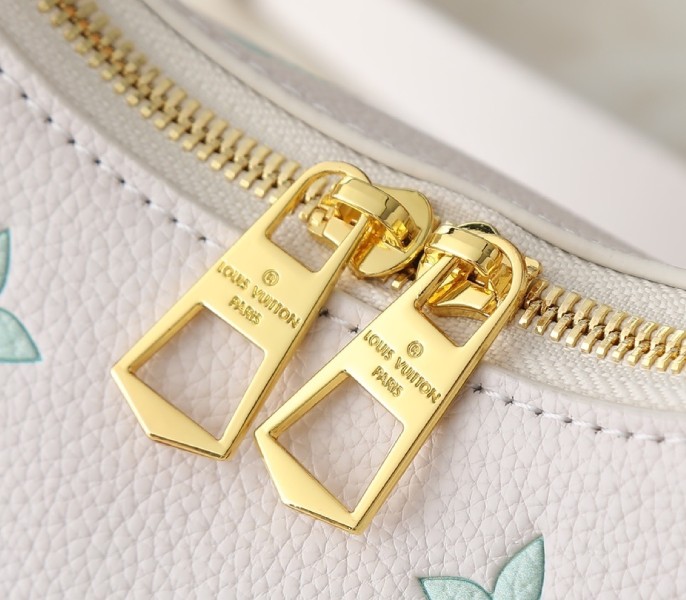 Replica Louis Vuitton Bicolor Monogram Empreinte Boulogne PM In Milky White And Green M27571 - Image 7