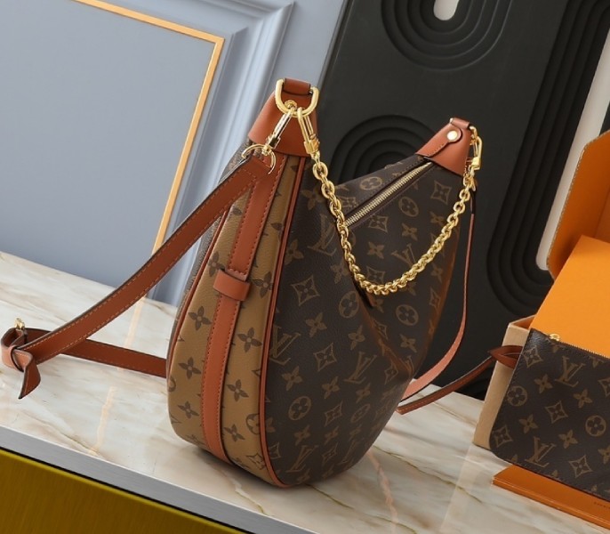 Replica Louis Vuitton Monogram Canvas Loop Hobo Bag M46311 - Image 2