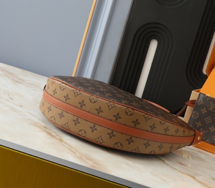 Replica Louis Vuitton Monogram Canvas Loop Hobo Bag M46311 - Image 4