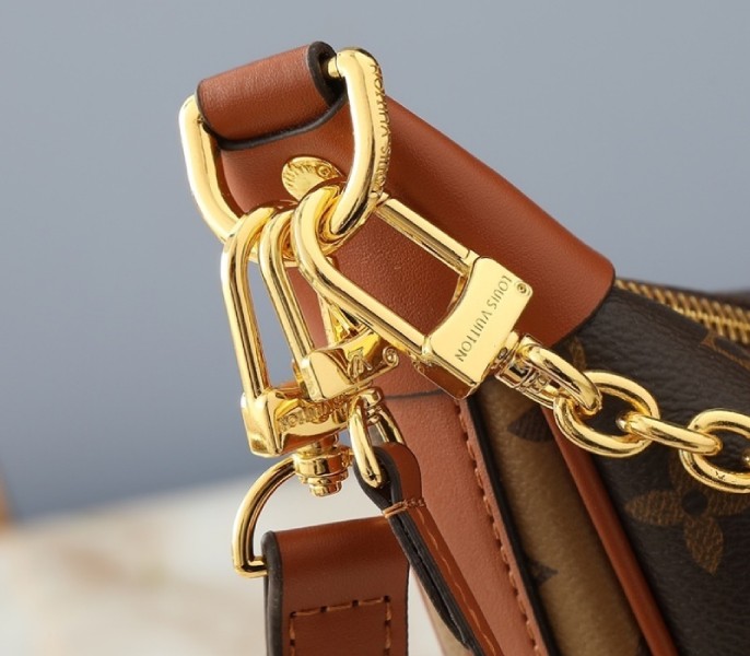 Replica Louis Vuitton Monogram Canvas Loop Hobo Bag M46311 - Image 8