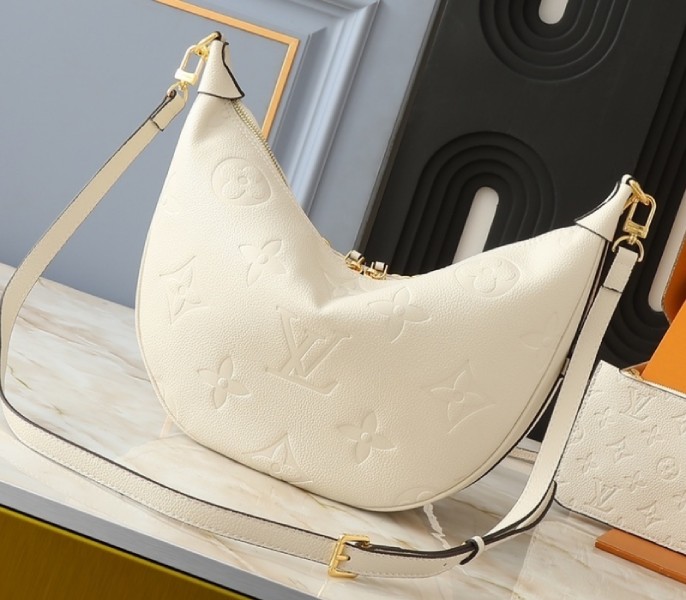 Replica Louis Vuitton Monogram Empreinte Loop Hobo Bag In Cream M46739 - Image 3