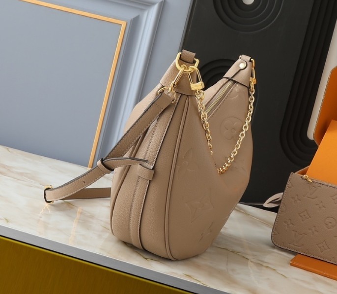 Replica Louis Vuitton Monogram Empreinte Loop Hobo Bag In Galet Gray - Image 2