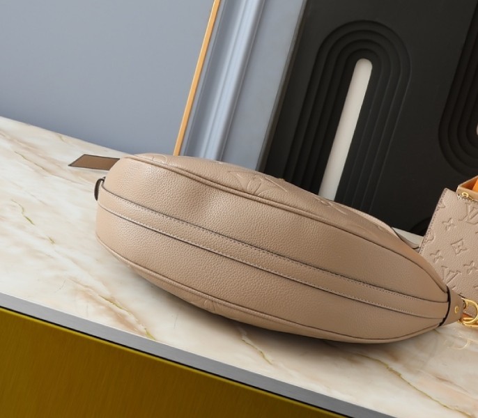 Replica Louis Vuitton Monogram Empreinte Loop Hobo Bag In Galet Gray - Image 4