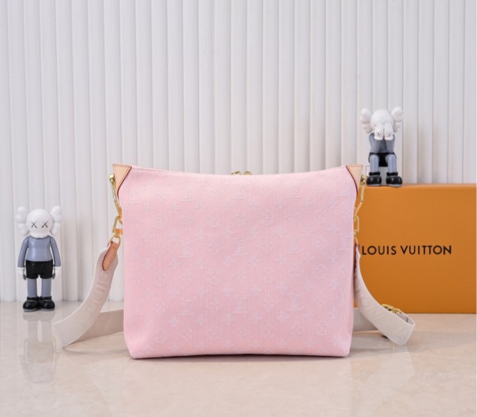 Replica Louis Vuitton Monogram Denim Coussin Hobo MM In Washed Pink - Image 2