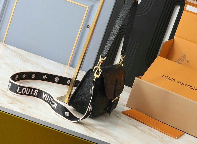 Replica Louis Vuitton Monogram Empreinte Diane In Black M46386 - Image 2