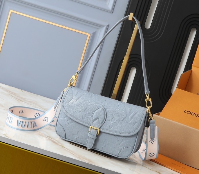 Replica Louis Vuitton Monogram Empreinte Diane In Blue Jean M27362