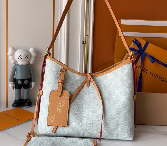 Replica Louis Vuitton Monogram Origine CarryAll MM In Bleu Courrier