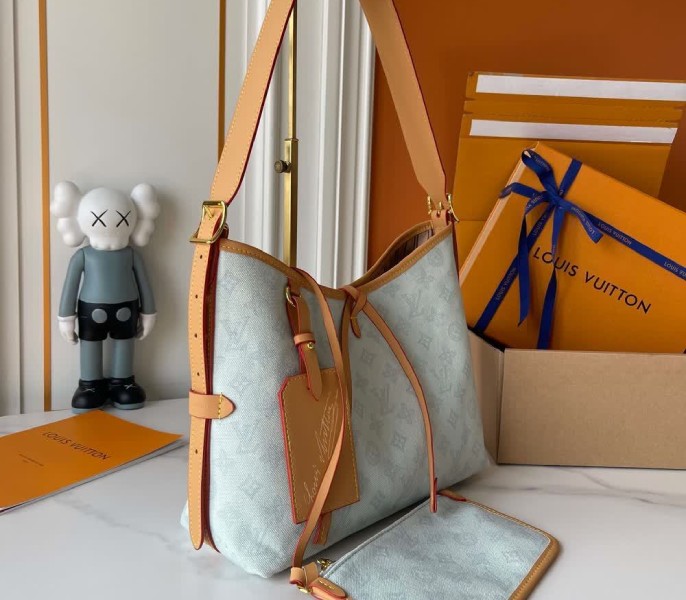 Replica Louis Vuitton Monogram Origine CarryAll MM In Bleu Courrier - Image 2