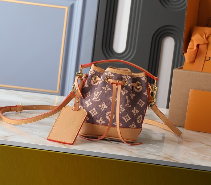 Replica Louis Vuitton Monogram Origine Ebene Nano Noe M27699