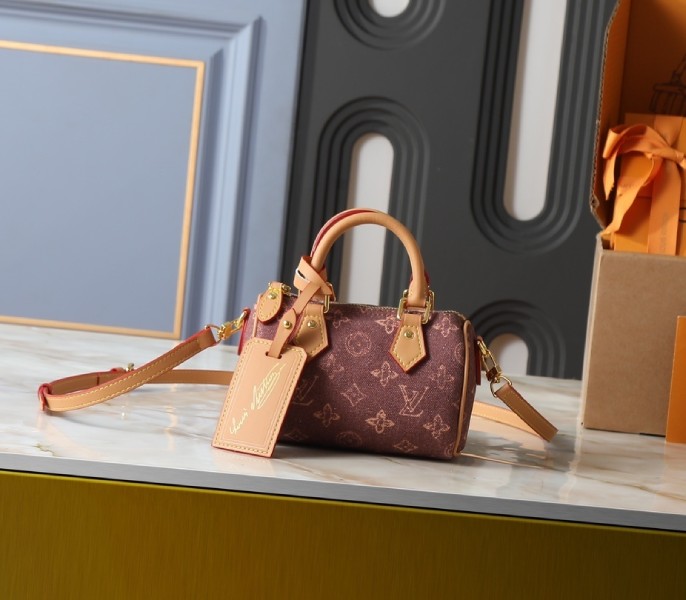 Replica Louis Vuitton Monogram Origine Ebene Nano Speedy M27610