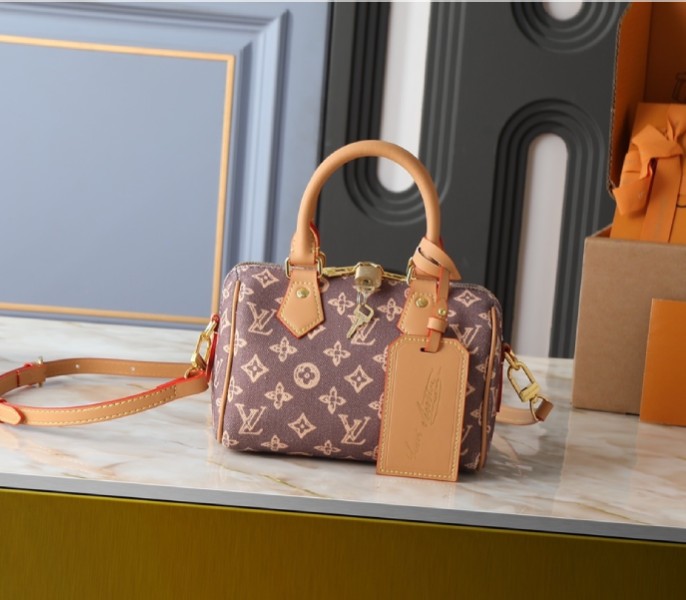 Replica Louis Vuitton Monogram Origine Ebene Speedy Bandouliere 20