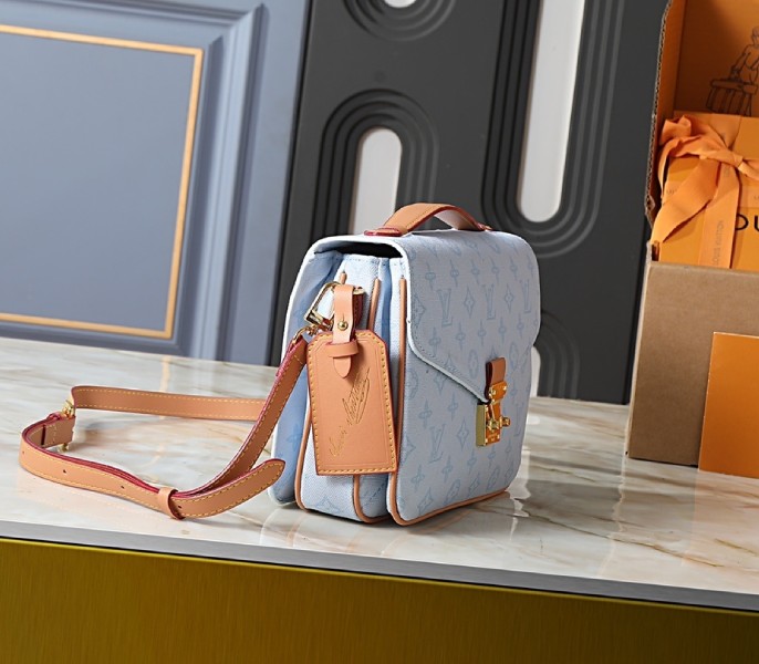 Replica Louis Vuitton Monogram Origine Metis MM In Bleu Courrier - Image 2