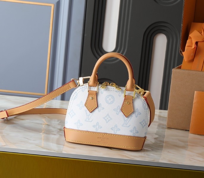 Replica Louis Vuitton Monogram Origine Nano Alma In Bleu Courrier