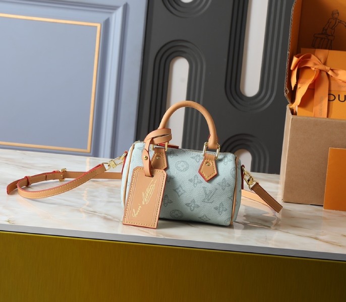 Replica Louis Vuitton Monogram Origine Nano Speedy In Vert Asnieres