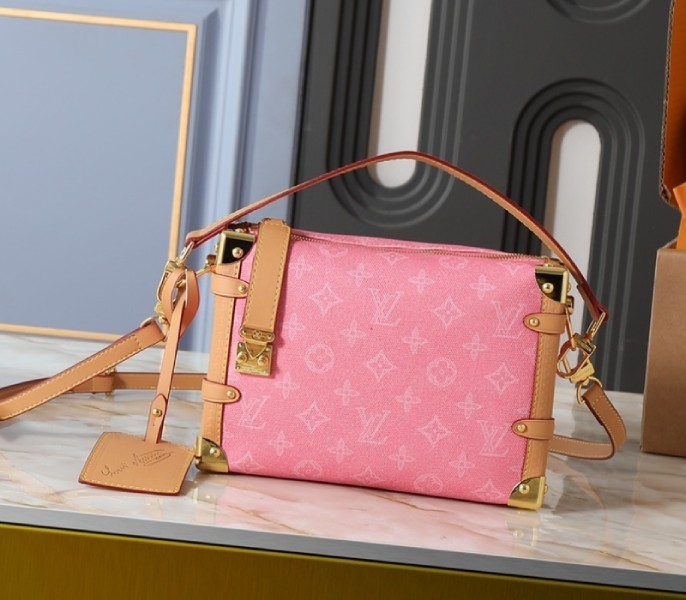 Replica Louis Vuitton Monogram Origine Side Trunk MM In Rose Ruban