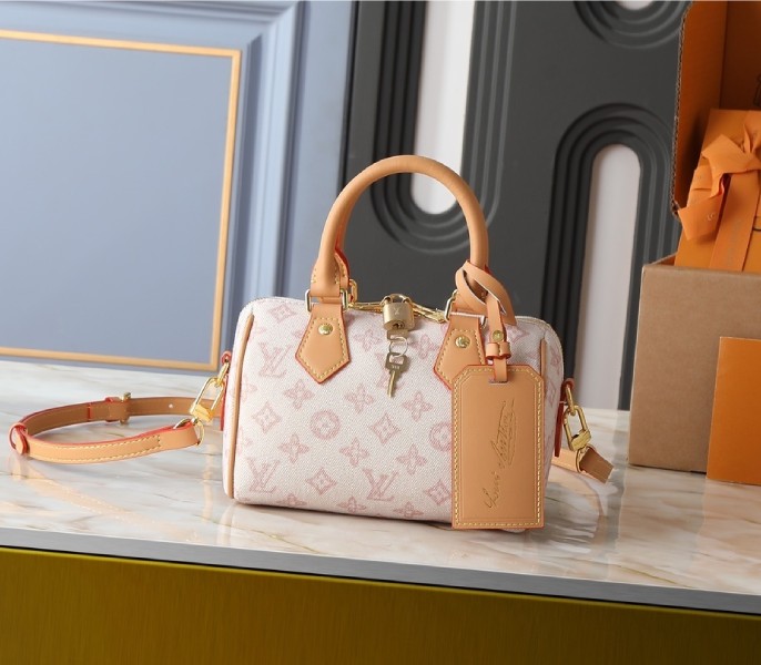 Replica Louis Vuitton Monogram Origine Speedy Bandouliere 20 In Linen M27951