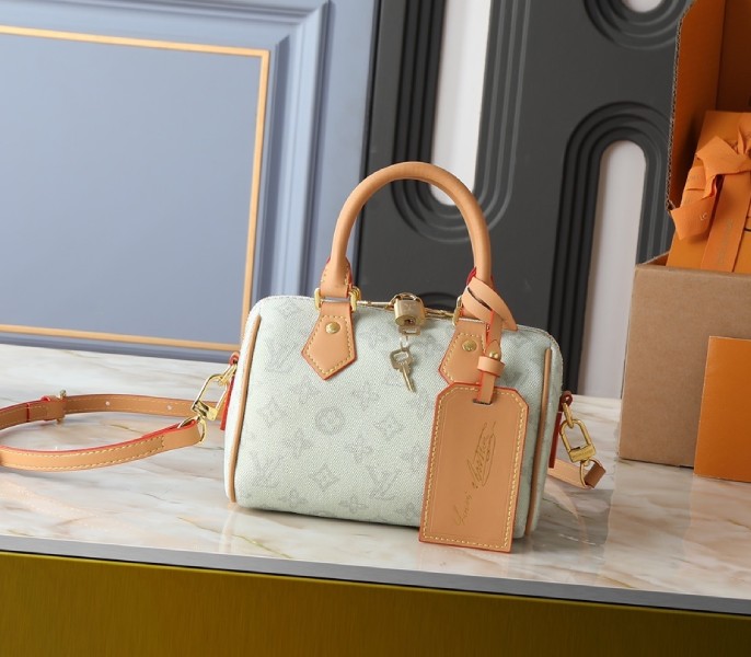 Replica Louis Vuitton Monogram Origine Speedy Bandouliere 20 In Vert Asnieres M27530